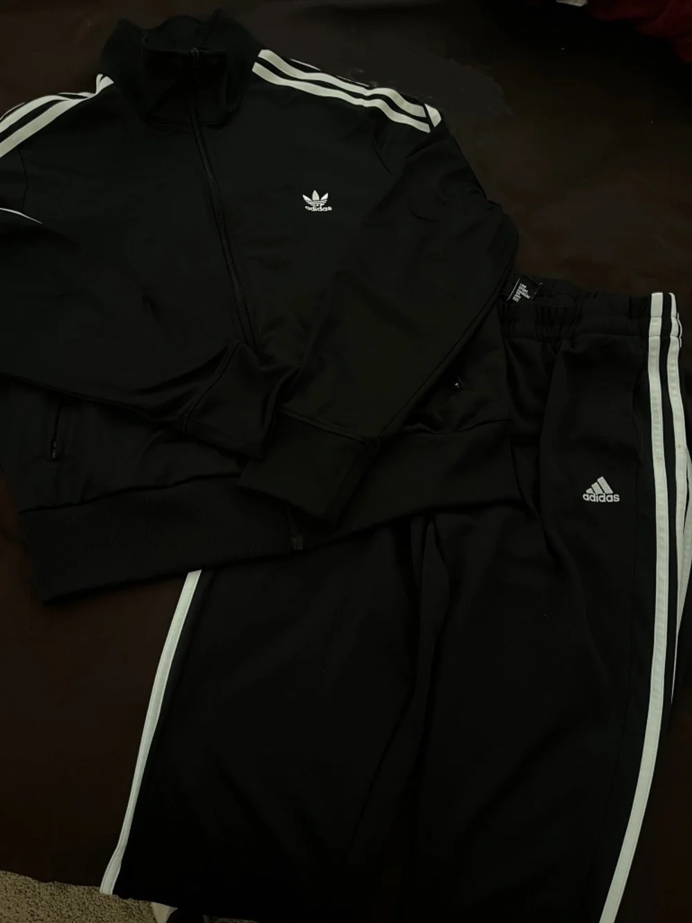 Adidas Matching Tracksuit Athletic Set (Jacket & Pants) - Size L